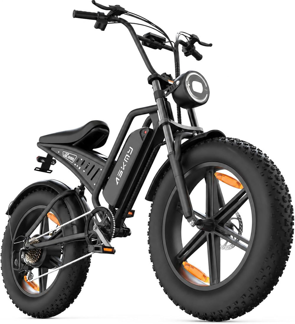20" Fat Tyre Electric Bike for Adults, 48V 15Ah Removable Battery, 1500W Peak Motor E-Bike, 7-Speed Mountain Bike