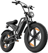 20" Fat Tyre Electric Bike for Adults, 48V 15Ah Removable Battery, 1500W Peak Motor E-Bike, 7-Speed Mountain Bike